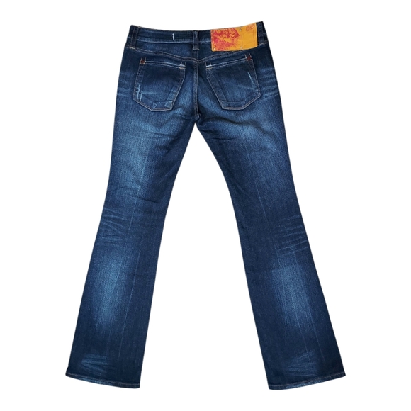 Vintage Ed Hardy by Christin Audigier NWT White Label Bootcut Jeans Size 29 - Picture 4 of 12